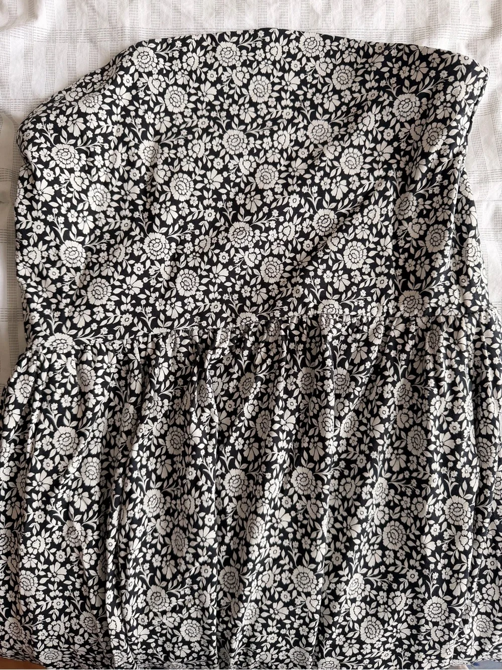 Pact Black & White Strapless Floral Midi Dress - Picture 3 of 3